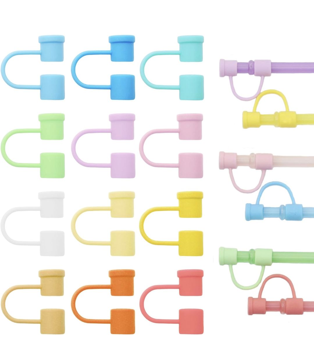 Silicone straw cover (1pc)